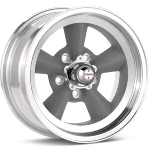 American Racing Authentic Hot Rod VN309 Torq-Thrust Original Light Grey w/Mach Lip Wheels 17 In 17x8 00 VN3097861