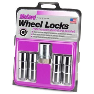 24134 Chrome Cone Seat Wheel Lock Set 9/16"-18 24134