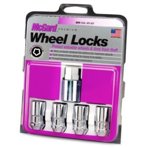 24198 Chrome Cone Seat Wheel Lock Set 1/2"-20 24198