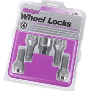 27181 Chrome Bolt Style Cone Seat Wheel Lock Set M14x1.5 27181