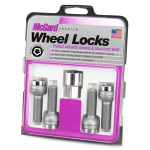 28023 Chrome Bolt Style Radius Seat Lock Bolt Set M12x1.5 28023