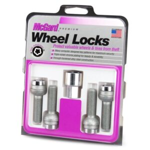 28172 Chrome Bolt Style Radius Seat Lock Bolt Set M12x1.5 28172