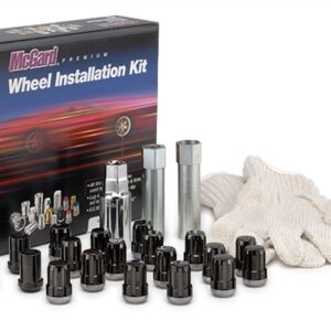 65554BKT Black SplineDrive 5 Lug Wheel Install Kit M12x1.25 65554BKT