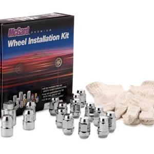 84437T Chrome Cone Seat 4 Lug Wheel Install Kit M12x1.5 84437T