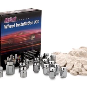 84454T Chrome Cone Seat 4 Lug Wheel Install Kit M12x1.25 84454T