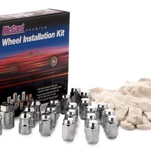 84557T Chrome Cone Seat 5 Lug Wheel Install Kit M12x1.5 84557T