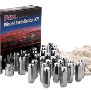 84805T Chrome Cone Seat 8 Lug Wheel Install Kit M14x2.0 84805T