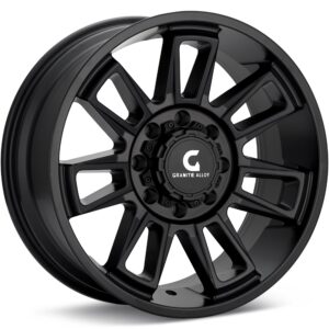 Granite Alloy GA503 8-Lug Black Wheels 18 In 18x9 +12 5038908165MB12
