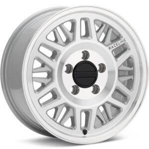 Raceline Ryno Van Silver Machined w/Clearcoat Wheels 17 In 17x7.5 +50 451MC-77556+50