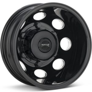 Torque Wheels Revolver Dual Gloss Black w/Milled Accent Wheels 16 In 16x6 -130 51216607013130